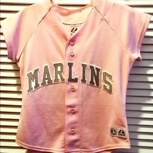 Authentic MLB Pink Marlins Women’s Jersey